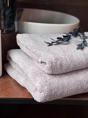 Полотенце махровое "Tanuki" (Лавандово-серый)